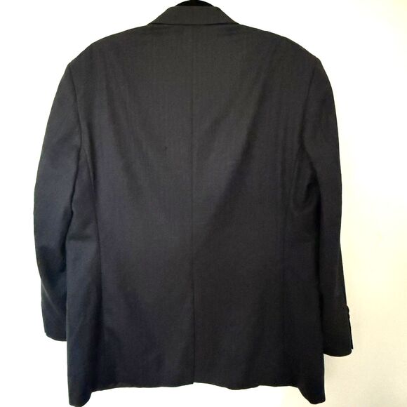 Brooks Brothers 1818 Madison SaxxonWool Pinstripe Suit Made USA Charcoal 44R/39W - Picture 3 of 15